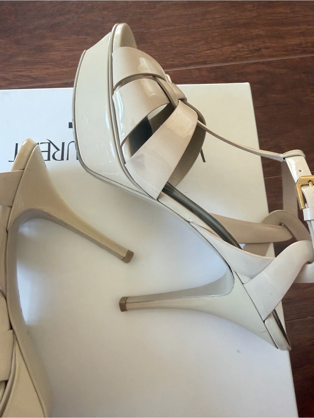 Saint Laurent Tribute Platform Sandals in Patent Leather Size 40 - Picture 3 of 8